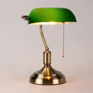 Lampe de Banquier Verte