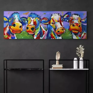 Tableau Vache Colorée Ho Les Filles !